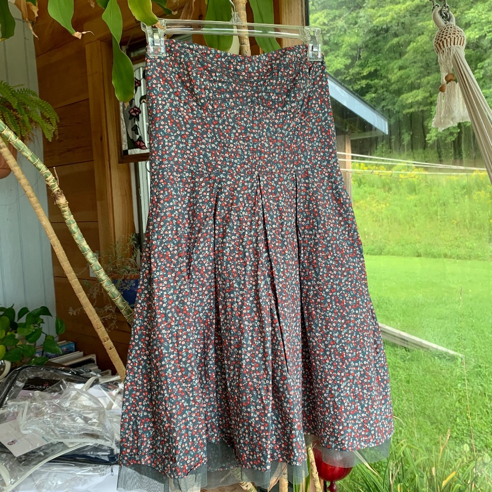 Women's American Eagle Paisley Strapless Dress